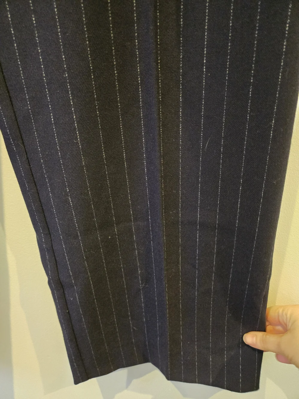 Favorite Daughter Navy Pinstripe Trousers - Picture 6 of 11
